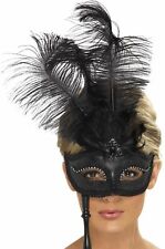 De Luxe Baroque Bal Masqué Masque Pour Les Yeux Déguisement Noir Smiffys
