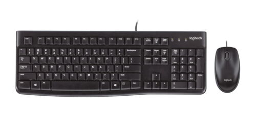 Deal Pack Of 5 & 10 Logitech Mk120 Wired Keyboard And Mouse - Black (920-002539)