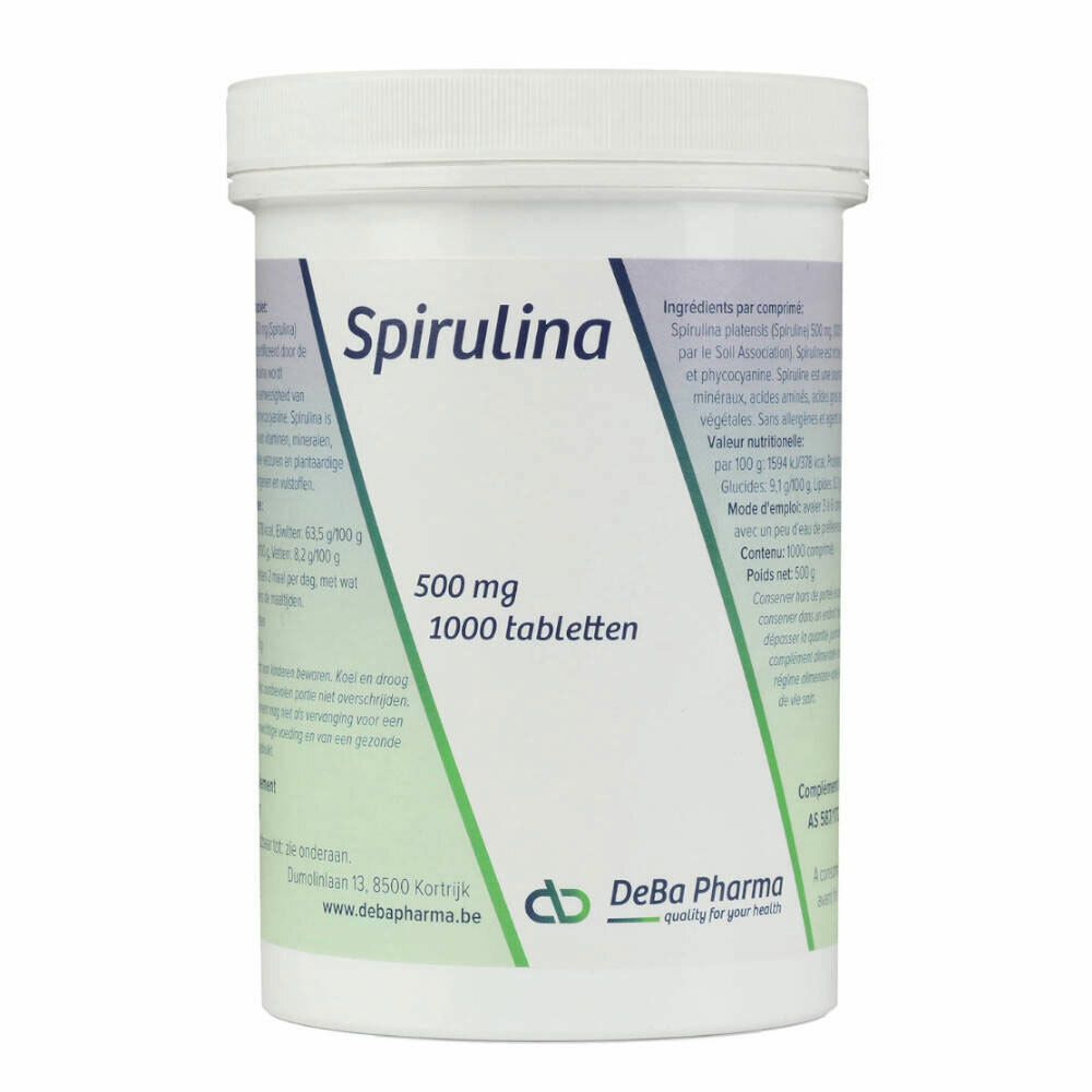 deba pharma deba spiruline 500 mg