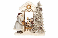 Décoration De Noël Bijou Noël St Nicolas Père Noël Enfant En Hiver 22x9x22cm