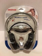 Deluxe 5.1 Channel Headphones Cooper Hts-890mvi3 Snr Mic Input 5000 Vr 