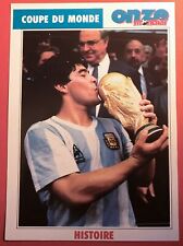 Diego Maradona Rare French Card Rookie Mundial Mexico 1986 Argentina Campeon
