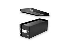Disc Storage Box/ Lid Black 165 Cds Capacity Reinforced Corners Sturdy Durable