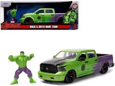 Dodge Ram 1500 W/ Hulk + Figurine 2014 1/24 Neuf Boite D'origine
