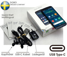 Doro 8050 16gb Gris Quadcore 2x Caméras Lte Wlan Gsm Smartphone Pour Senior Neuf