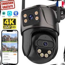 Double Caméra De Surveillance Extérieure Full Hd 4k 8mp Ptz Ip Wifi Suivi Auto