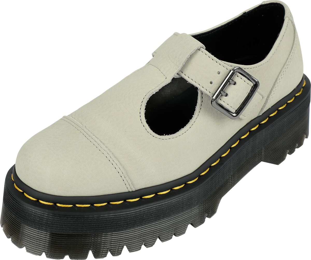 dr. martens chaussures basses de - bethan - smoked mint tumbled - eu36 Ã  eu41 - pour femme - blanc donna