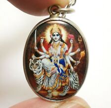 Durga Kali Kalika Uma Parvati Devi DÉesse Shakti Hindou Bless Om Pendentif...