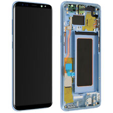 Ecran Lcd Galaxy S8 Vitre Tactile Samsung Original Bleu