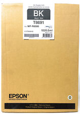 Epson T8691 Cartouche Bidon Original Noir Pour Workforce Wf-r8590 [10/2019]