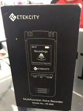 Etekcity Portable Rechargeable Voice Activated Digital Audio Recorder - Vr-bk8