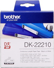 Etichette Brother Dk-22210 Originale Nero Su Bianco