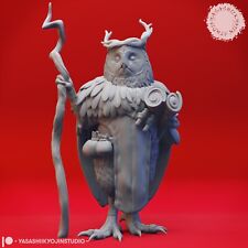 Eulenvolk Druide Miniature Owlfolk Druid Pour Ttrpgs Comme D&d Pathfinder Dsa