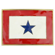 Family Member In Military Service Blue Star Metal Belt Buckle - Free Shipping