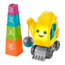 Fisher-price Baby & Toddler Learning Toy Count & Stack Crane With Blocks, Lights