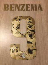 Flocage Officiel Benzema N°9 2022-23 édition Ballon D'or Real Madrid Vendeur Pro