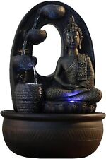 Fontaine D’intérieur Bouddha Harmonie Éclairage Led Coloré - Décor Zen Idéal