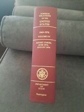 Foreign Relations Of The United States 1969-1976 Volume 15 Soviet Union, ...