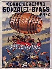 Gonzalez Byass Cognac Rlyj - Poster Hq 40x60cm D'une Affiche Vintage