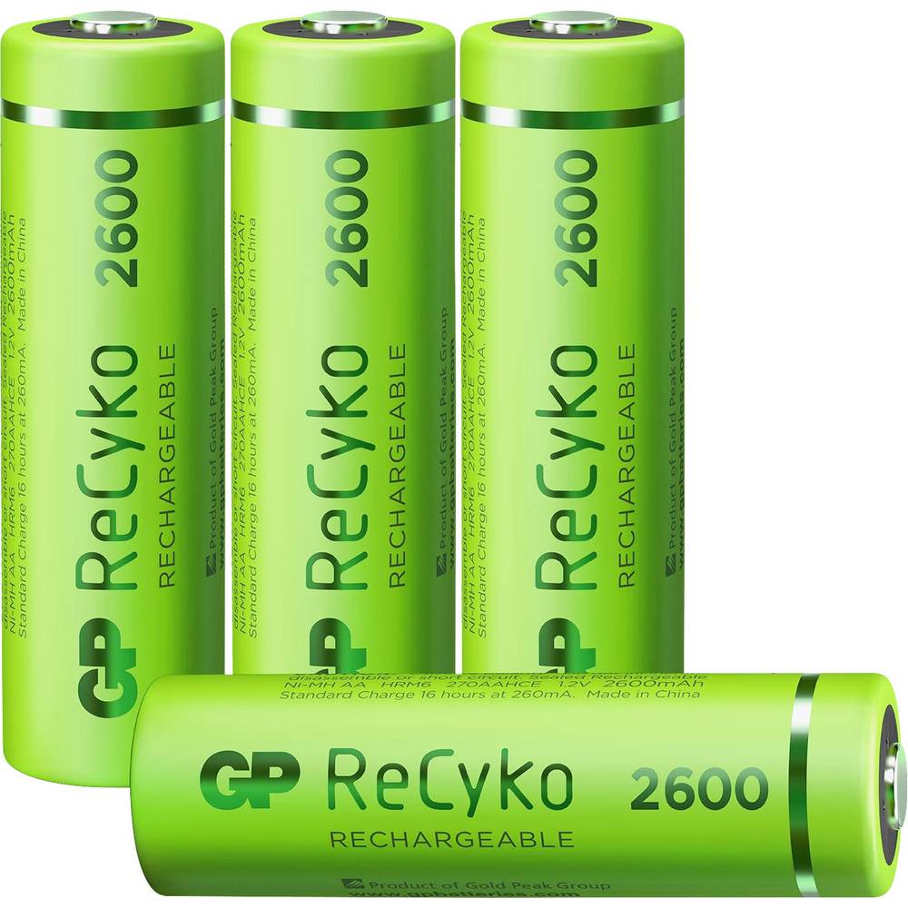 gp batteries gprck260aa806c4 pile rechargeable lr6 (aa) nimh 2600 mah 1.2 v 4 pc(s)