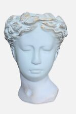 Greek Goddess Female Statue Head Venus Planter (medium Size)