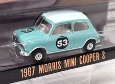 Greenlight 1/64 - Morris Mini Cooper S 1967 Racing Blue Diecast Model Car