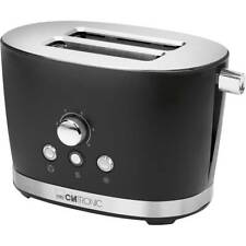Grille Pain Vintage Noir Toaster 2 Fentes 850w Clatronic Ta 3690
