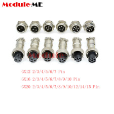 Gx12/16/20 2 - 15pin Femelle Et Connecteur Mâle Plug Socket Aviation Plug 1/5/10 Paires