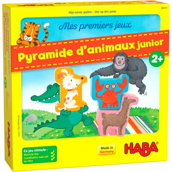 haba - mes premiers jeux - pyramide d'animaux junior boÃ®te en franÃ§ais