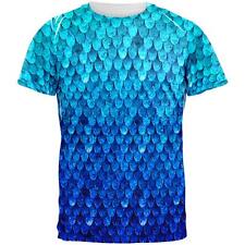 Halloween Blue Frost Dragon Rider Armor All Over Mens T Shirt