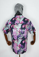 Huf Worldwide Skateboard T-shirt Tee Woven Chemise Paraiso Resort Navy Blazer M
