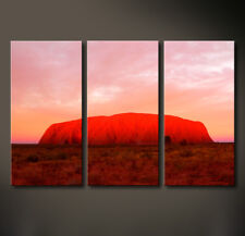 Image Sur Toile Red Rock Ayers Australie Rouge Rose Peinture Murale Xl Impression D'art Noposter