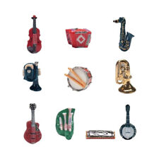 Instruments De Musique _ Fèves Série Complète _ Collection Miniat Vitrine _ 02