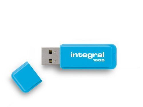 Integral Neon 16gb Usb 2.0 Flash Drive Blue Usb Memory Stick