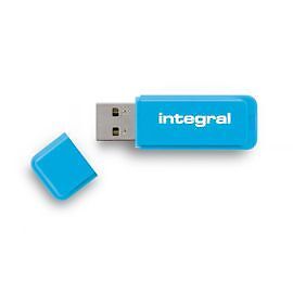 Integral Neon 8gb Blue Flash Memory Stick Key Pen Disk Drive...