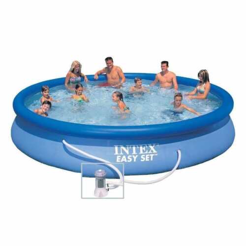 Intex 28158 Easy Set Above Ground Inflatable Pool Round 15ft 457x84cm With Pump