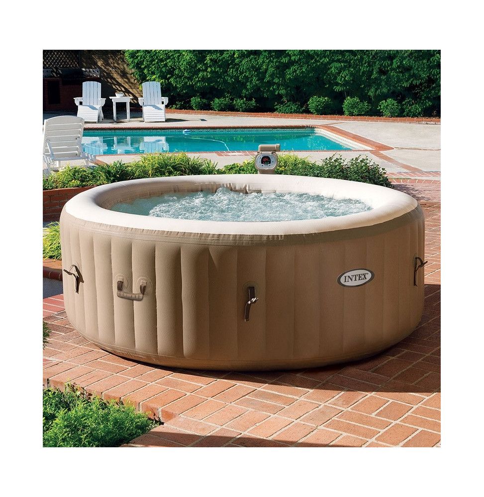 intex spa rond gonflable - - marron