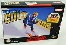 Jeu Winter Gold Sur Super Nintendo Snes Neuf Carton D'usine Version Pal New Vga