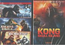 King Kong 4 Pack-peter Jackson's Crâne Island-escapes-vs Godzilla-new 4 Film Dvd