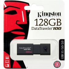 Kingston Données Traveler 100g3 128gb Usb 3.1 Flash Lecteur 3.0 Mémoire Stick-uk