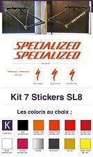 Kit 7 Stickers Caméléon Et Autres Coloris Pour Specialized Sl-8