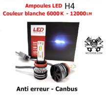 Kit Ampoules Led Q5 H4 Canbus 280w 6000k - LuminositÉ ExtrÊme Pour Auto Et Moto