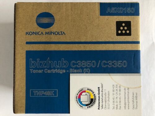Konica Minolta Tnp48k Black Toner Cartridge For C3850 C3350 A5x0150