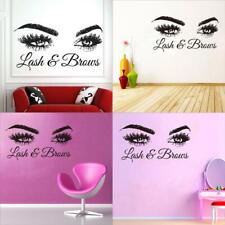 Lash Brows Eyes Quote Wall Decals Fashion Creative Vinyl Eyelashes Beauty Salo
