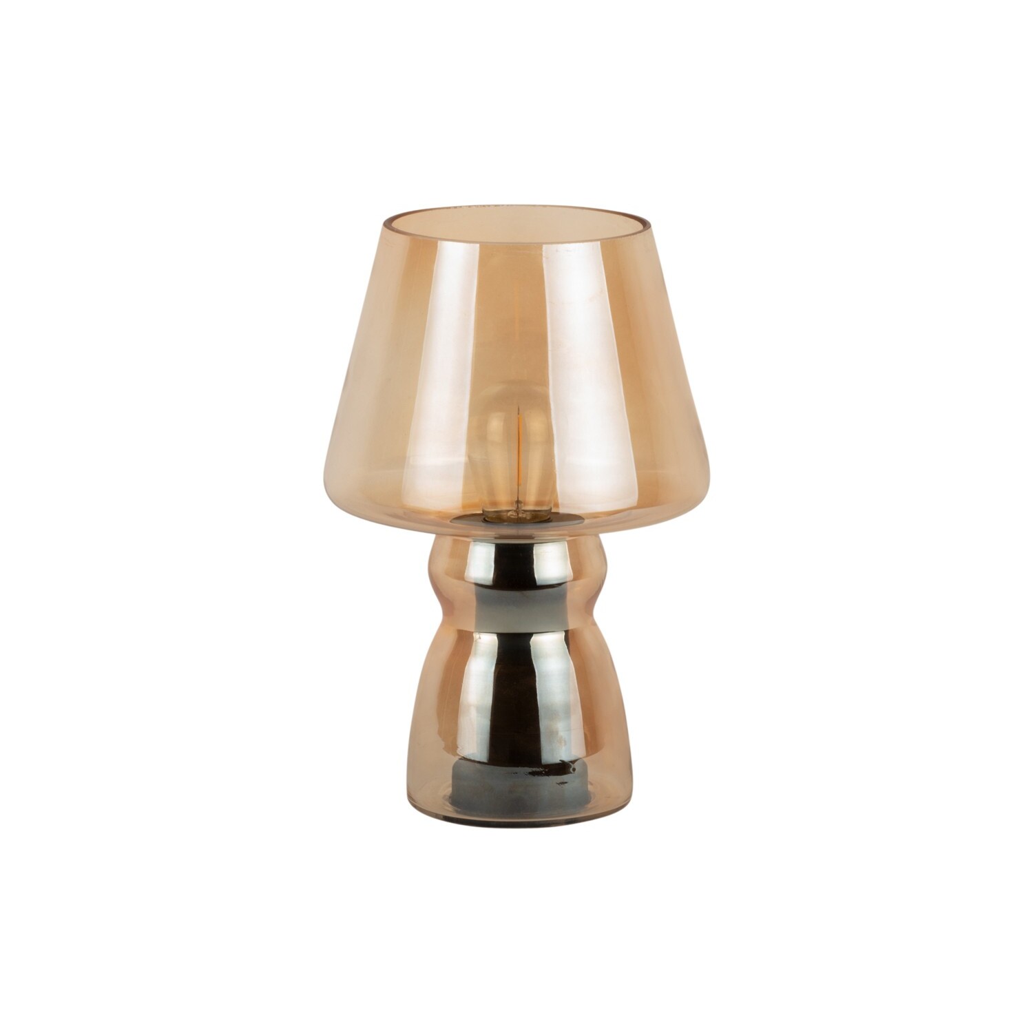 leitmotiv lampe de table verre classic led