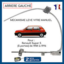 Lève-vitre Manuel Arrière Gauche Pour Renault Super 5 (5portes) 7700728120