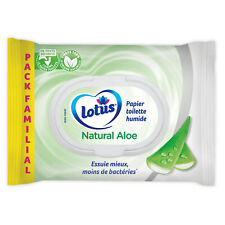 Lot De 2 - Lotus - Papier Toilette Humide Aloe Vera - Paquet De 80 Lingettes
