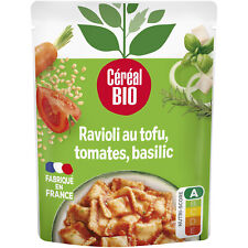 Lot De 3 - Cereal Bio - Ravioli Tomate Tofu Basilic Bio - Sachet De 267 G