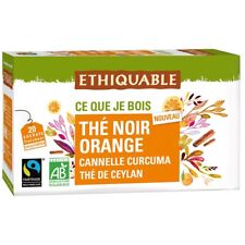 *lot De 3* Ethiquable - Thé Noir Bio Orange( 20 Sachets X 3)