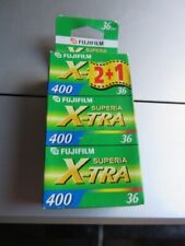 Lot De 3 Pellicules Fujifilm Superia X-tra 400 36 Poses, Neuf Emballées